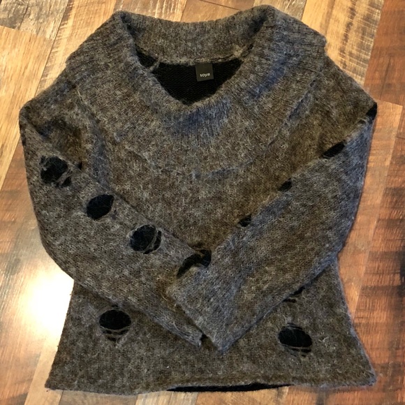 SOYA Boutique Mohair Cowl Neck Sweater - Picture 5 of 7